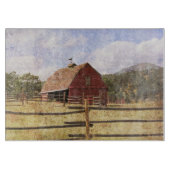 ウェスタン素朴カントリーファームレッド初期のバーン カッティングボード (正面)