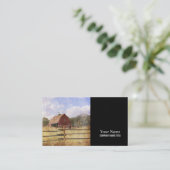 ウェスタン素朴カントリーファームレッド初期のバーン 名刺 (スタンド正面)