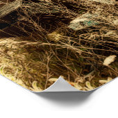 ウェスタン素朴カントリーブラウンヴィンテージファームワゴン ポスター (角)