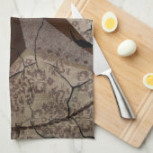 ウェスタン素朴カントリー初期のテキサス州スター キッチンタオル (四つ折り)