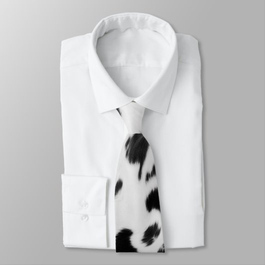 ウェスタン素朴カントリー白黒コウィド ネクタイ (タイ)