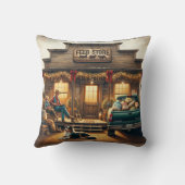 ウェスタン素朴カントリー食べ物を与えストストア クッション (裏面)