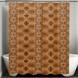 ウェスタン素朴シャワーカーテン垂直スタイル シャワーカーテン