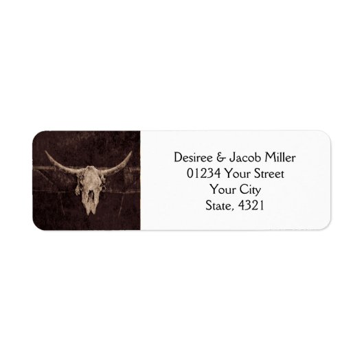 ウェスタン素朴スのヴィンテージが日付を保存 ラベル (正面)