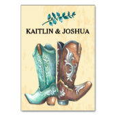 ウェスタン素朴ス結婚の🤠カントリーチャーム テーブルナンバー (裏面)