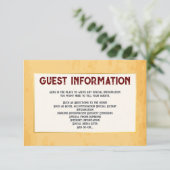 ウェスタン素朴ス結婚の🤠カントリーチャーム 招待状 (スタンド正面)