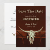 ウェスタン素朴ズのブルスカルが日付を保存 セーブザデート (正面/裏面)