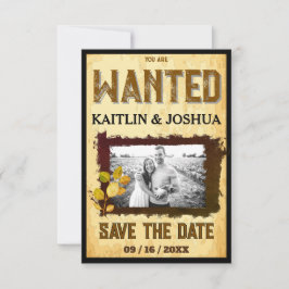 ウェスタン素朴ズ結婚の🤠 WANTED Photo セーブザデート