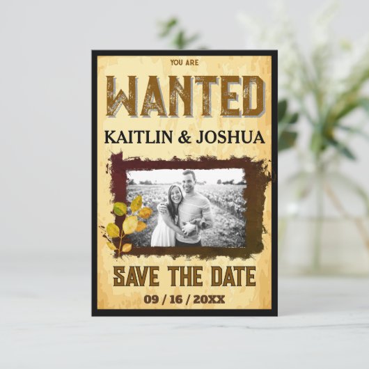 ウェスタン素朴ズ結婚の🤠 WANTED Photo セーブザデート (スタンド正面)