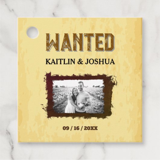 ウェスタン素朴ズ結婚の🤠 WANTED Photo フェイバータグ (正面)