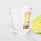 ウェスタン素朴ズ結婚カントリーカウブルスカル ショットグラス (左)