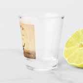 ウェスタン素朴ズ結婚カントリーカウブルスカル ショットグラス (右)