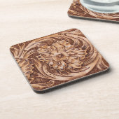 ウェスタン素朴ツーリング革の外観 コースター (左側)