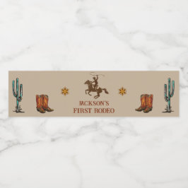 ウェスタン素朴バースデーパーティー水ボトルラベル ペットボトルラベル