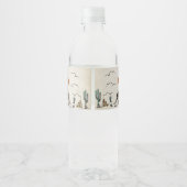 ウェスタン素朴バースデーパーティー水ボトルラベル ペットボトルラベル (裏面)