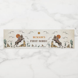 ウェスタン素朴バースデーパーティー水ボトルラベル ペットボトルラベル