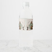 ウェスタン素朴バースデーパーティー水ボトルラベル ペットボトルラベル (裏面)