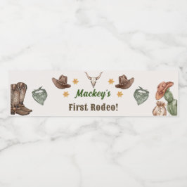 ウェスタン素朴バースデーパーティー水ボトルラベル ペットボトルラベル