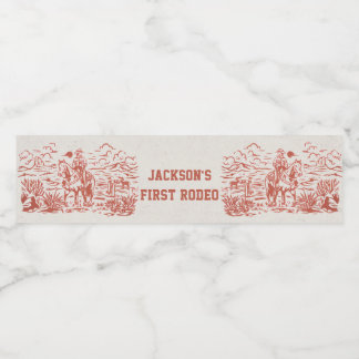 ウェスタン素朴バースデーパーティー水ボトルラベル ペットボトルラベル