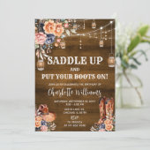 ウェスタン素朴バースデーパーティー 招待状 (スタンド正面)