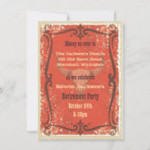 ウェスタン素朴パーティの招待状 招待状 (裏面)