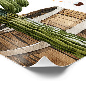 ウェスタン素朴ファースト・ロデオ1日の誕生日へようこそ ポスター (コーナー)