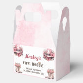 ウェスタン素朴フローラ女性のカーボーイ誕生日パーティー フェイバーボックス (オープン)