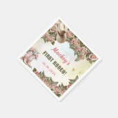 ウェスタン素朴フローラ誕生会 スタンダードカクテルナプキン (角)