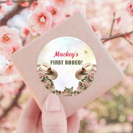 ウェスタン素朴フローラ誕生会 ラウンドシール