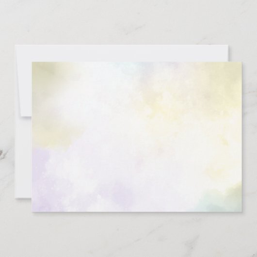 ウェスタン素朴フローラ赤ちゃんシャワーパーティー写真 招待状 (裏面)