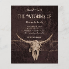 ウェスタン素朴ブラウンカントリーブルスカル予算