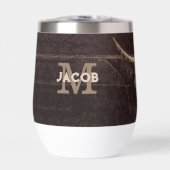 ウェスタン素朴ブラウンベージュオールドブルスカルモノグラム (正面)