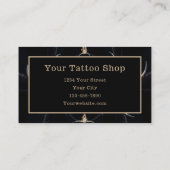 ウェスタン素朴ブラックタンモノグラムブルカウズスカル 名刺 (裏面)