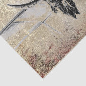 ウェスタン素朴ブラックブルスカルセピアテクスチャ 薄葉紙 (詳細)