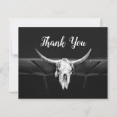 ウェスタン素朴ブラック&ホワイトブルスカル予算 (正面)