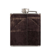 ウェスタン素朴ブルスカルの結婚カントリーテクスチャ フラスク (裏面)