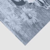 ウェスタン素朴ブルスカルほこりっぽいブルーサンフラワー 薄葉紙 (詳細)