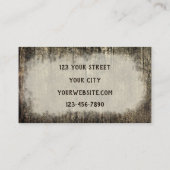 ウェスタン素朴ブルスカルセピアヴィンテージ 名刺 (裏面)