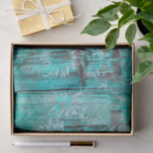 ウェスタン素朴ブルスカルティール(緑がかった色)ボホサンフラワーズ 薄葉紙 (ギフト)