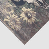 ウェスタン素朴ブルスカルテクスチャヒマワリ 薄葉紙 (詳細)