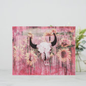 ウェスタン素朴ブルスカルピンクイエローサンフラワー (スタンド正面)