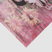 ウェスタン素朴ブルスカルピンクイエローサンフラワー 薄葉紙 (詳細)