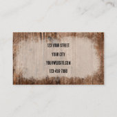 ウェスタン素朴ブルスカルヴィンテージテクスチャ 名刺 (裏面)