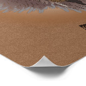 ウェスタン素朴プレインズバイソン ポスター (角)