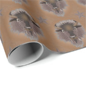 ウェスタン素朴プレインズバイソン ラッピングペーパー (ロールコーナー)