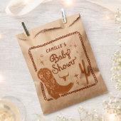 ウェスタン素朴ベイビーシャワー フェイバーバッグ (クリップ留めされた状態)