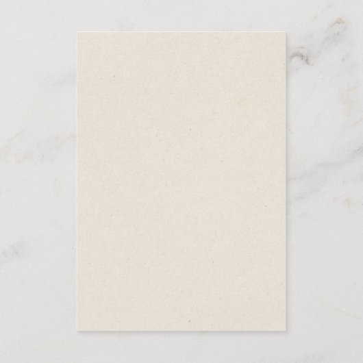 ウェスタン素朴ベージュカジュアルブラウン結婚ズ詳細 エンクロージャーカード (裏面)