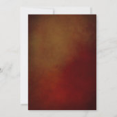 ウェスタン素朴ホースシューブルゴーニュ金ゴールド誕生日 招待状 (裏面)