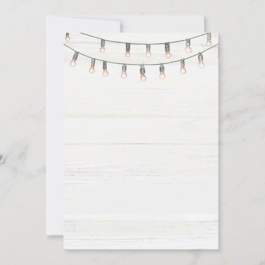 ウェスタン素朴ホームダウンカウボーイバースデーパーティー 招待状 (裏面)