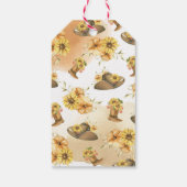 ウェスタン素朴ボホ男女兼用ベイビーシャワー ギフトタグ (裏面)